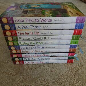 Lot of 10 Cozy Mystery Hardcover Annie's Scottish Bakehouse Mysteries DJ Ribbons